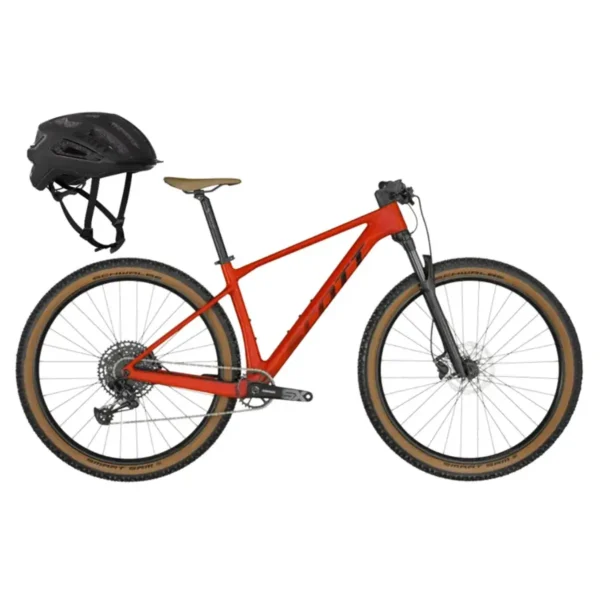 Bicicleta de Montanha Scott Scale 940 Red ~Capacete ARX Black 290173