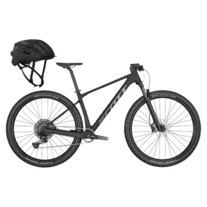 Scott Scale 940 Black com capacete ARX Black