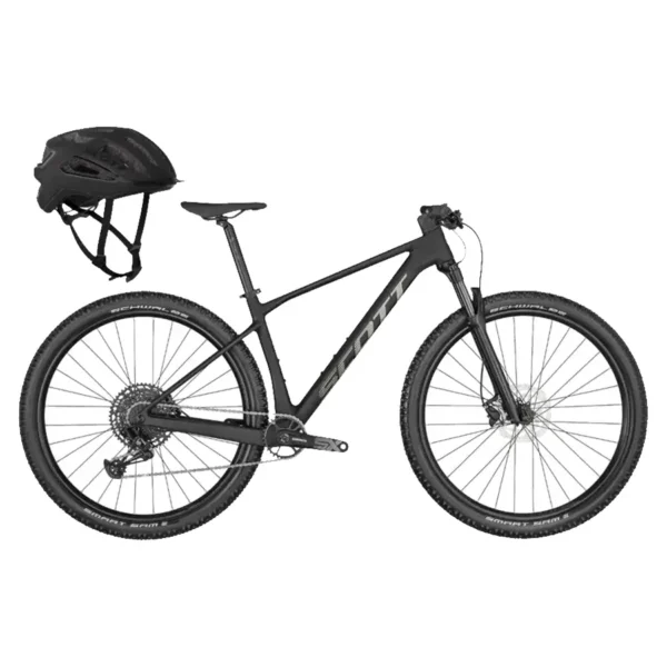 Scott Scale 940 Black com capacete ARX Black